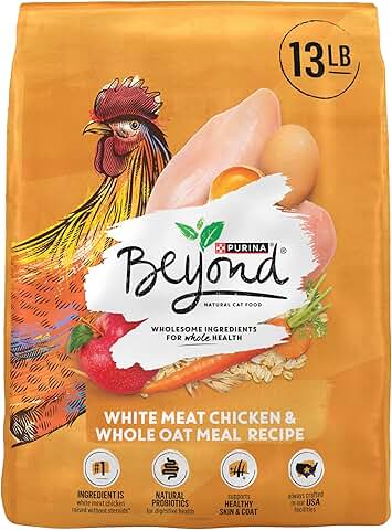 Natural Dry Cat Food with Chicken and Oats, 13 lb