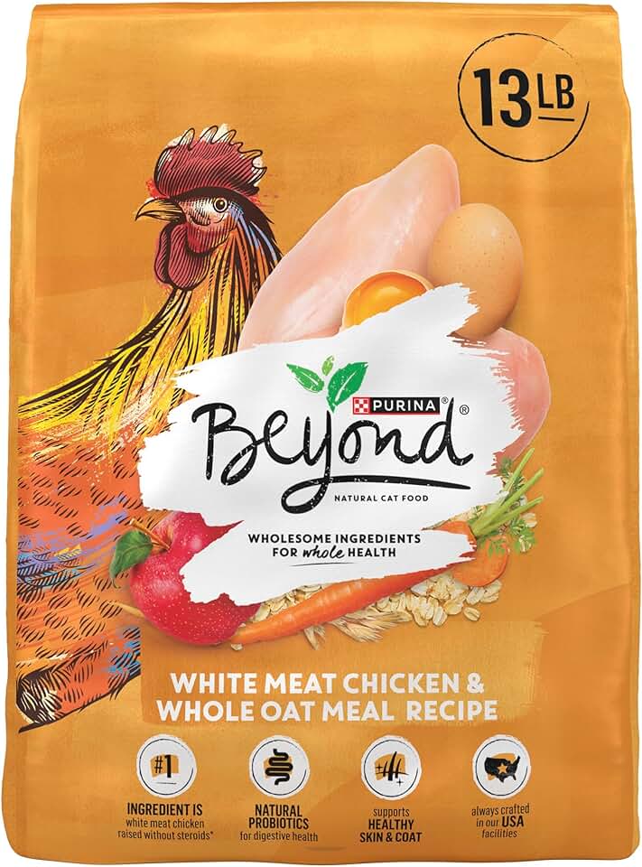 Natural Dry Cat Food with Chicken and Oats, 13 lb