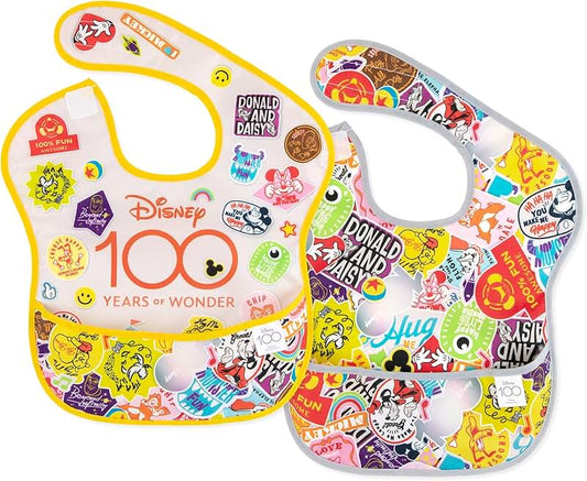 Baby Bibs for Feeding and Mess Saving, 2-Pack