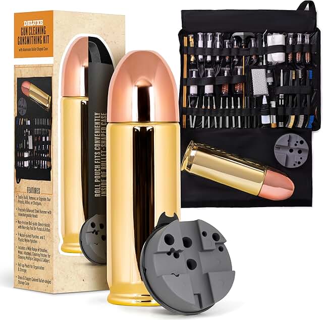 Deluxe Gun Cleaning Kit with Storage Case and Tools
