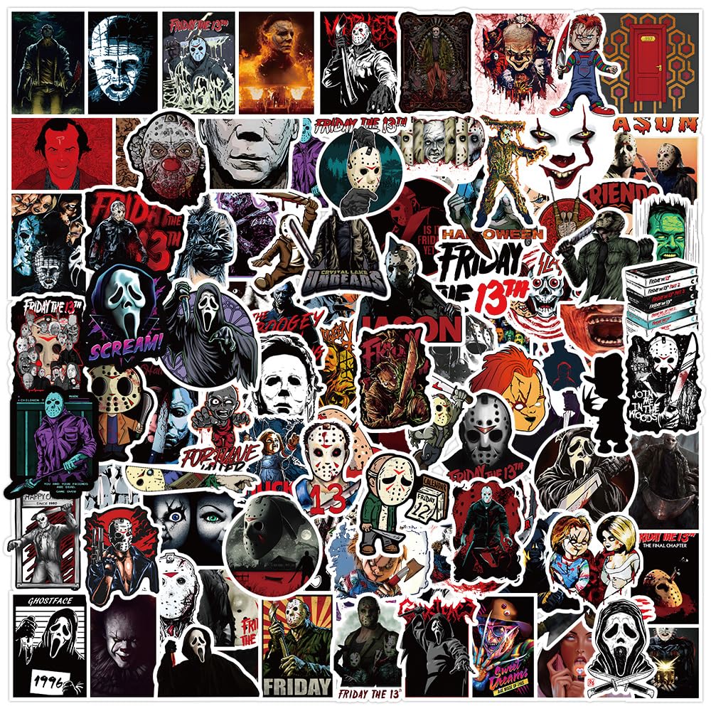 100 Halloween Horror Stickers for Kids and Teens