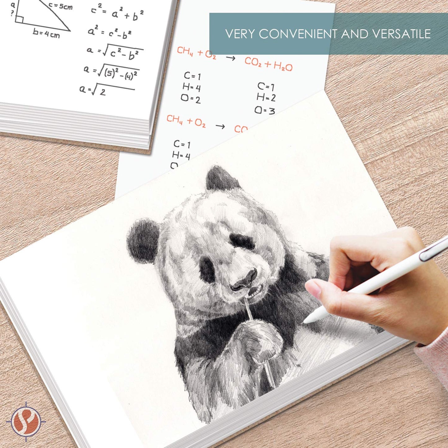 Set of 10 blank white memo pads, 5x7 inches
