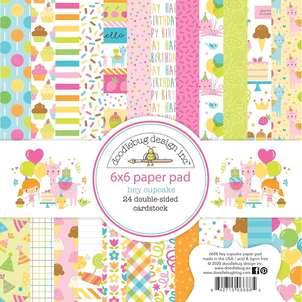 Hey Cupcake Paper 6x6 Pad