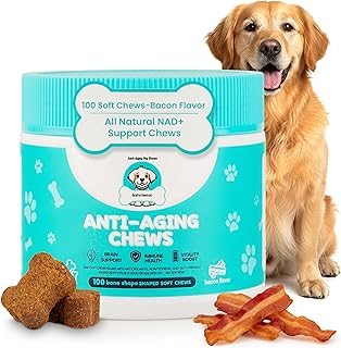 Anti-Aging Soft Chews for Senior Dogs with NAD+ Support