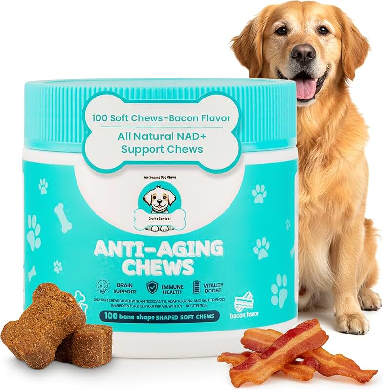 Anti-Aging Soft Chews for Senior Dogs with NAD+ Support