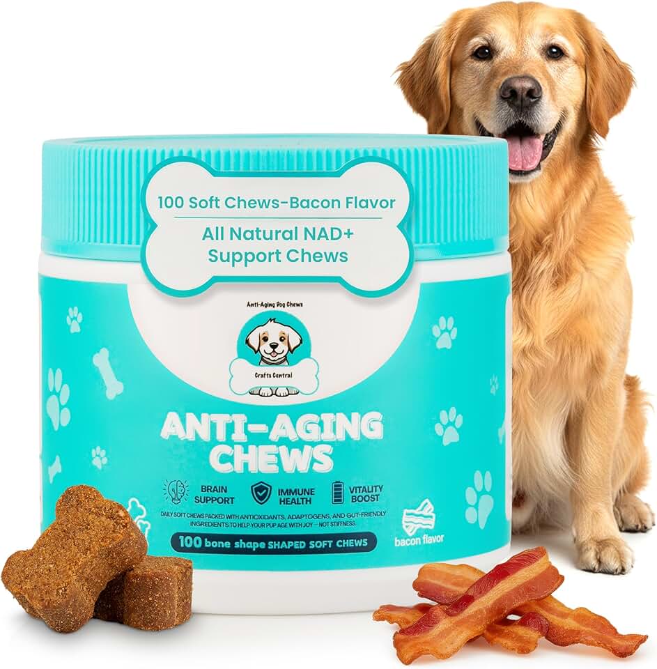 Anti-Aging Soft Chews for Senior Dogs with NAD+ Support
