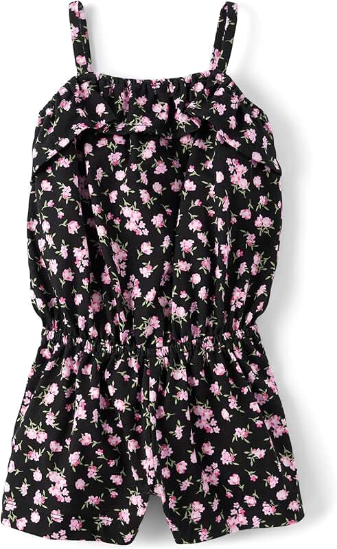 Casual Sleeveless Shorts Romper for Baby Girls and Toddlers