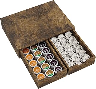 Wooden Coffee Pod Organizer with 30 Slots