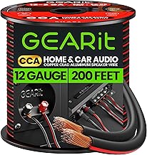 12-Gauge Speaker Wire Cable, 200 Feet