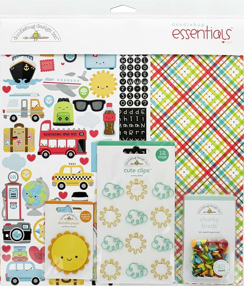 I Heart Travel Pattern 12x12 Sheet