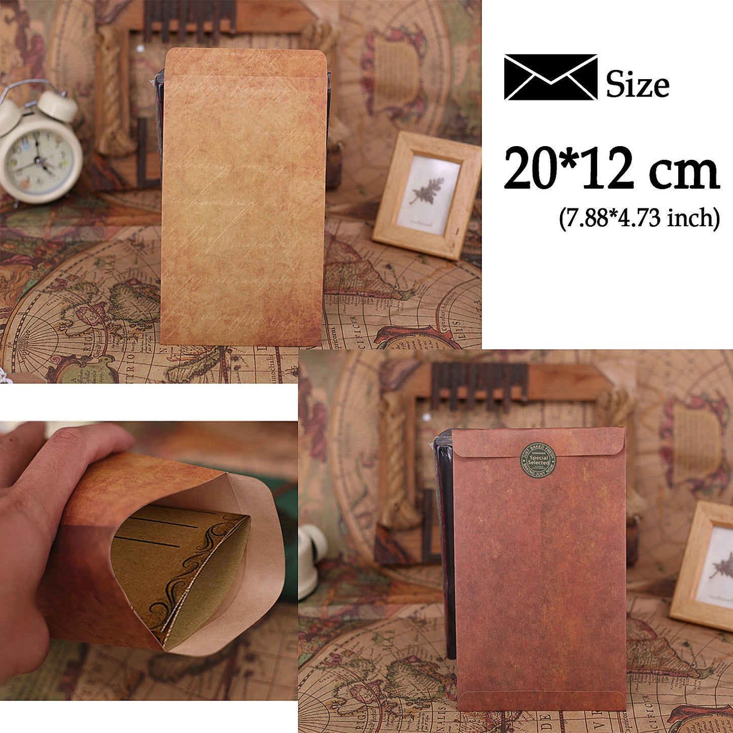 Vintage Stationery Set with Envelopes and Seals