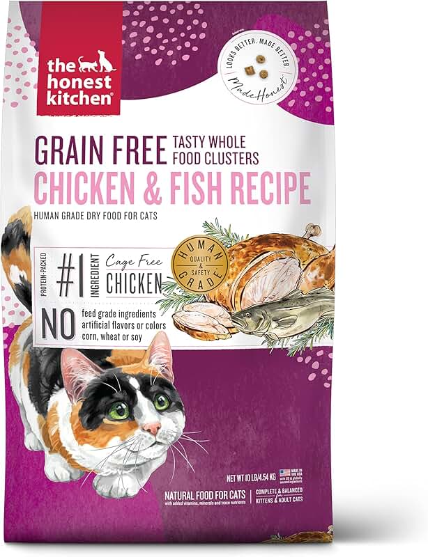 Grain-Free Chicken and Fish Cat Food, 10 lb