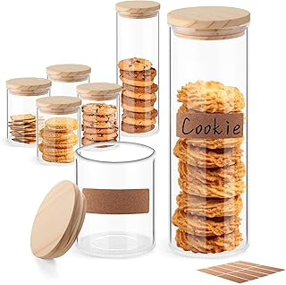 Thick Glass Food Container Set with Lids, 4 Pieces