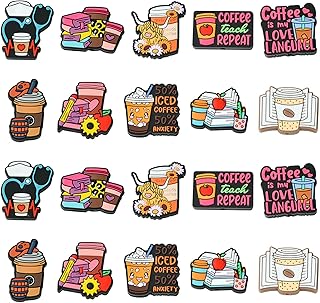 20 Coffee Silicone Beads for Jewelry and Crafts
