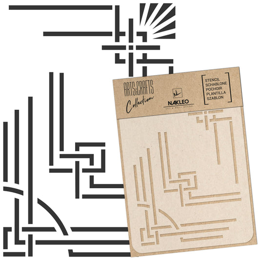 Reusable Plastic Deco Frames Borders and Pattern Templates (A4)