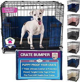 Dog Crate Bumper and Liner for Inside Crate