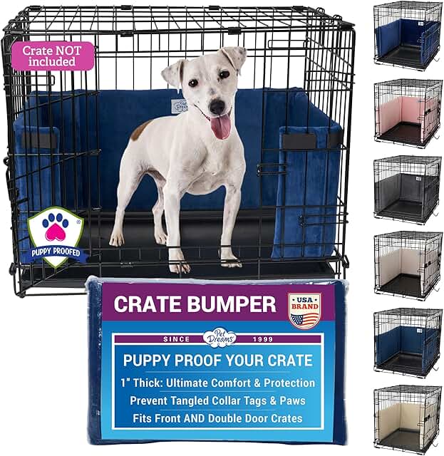 Dog Crate Bumper and Liner for Inside Crate