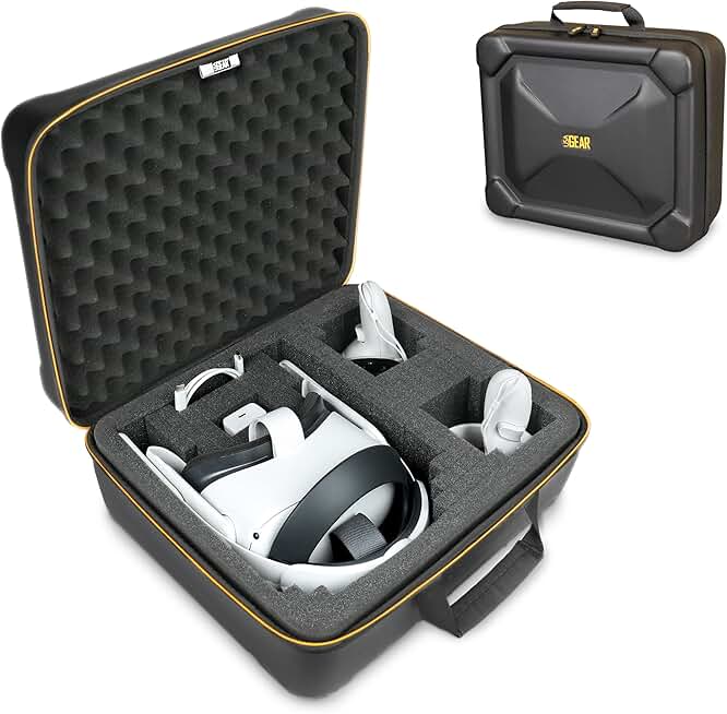 VR Headset Hard Shell Case with Custom Foam