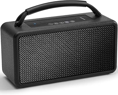 Portable Bluetooth Speaker with 80W, 20H Playtime, Bass