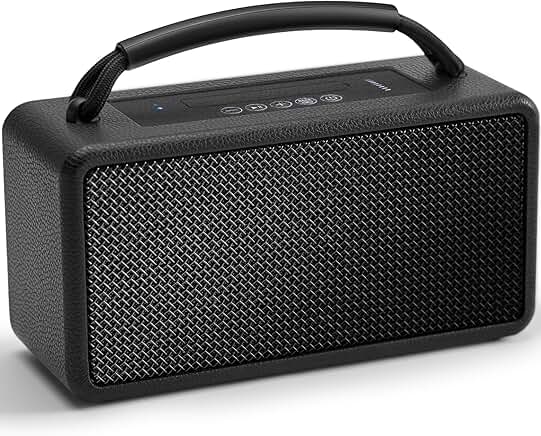 Portable Bluetooth Speaker with 80W, 20H Playtime, Bass