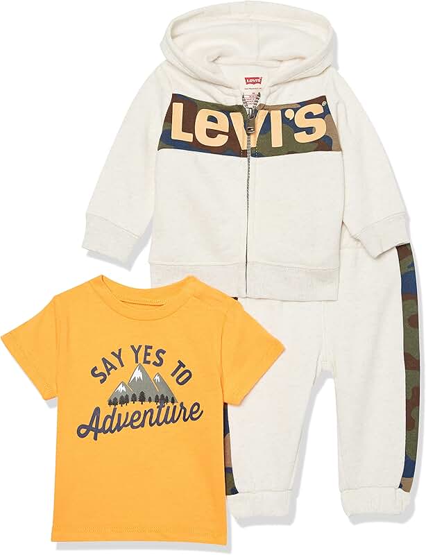 Baby boys' casual 3-piece outfit set