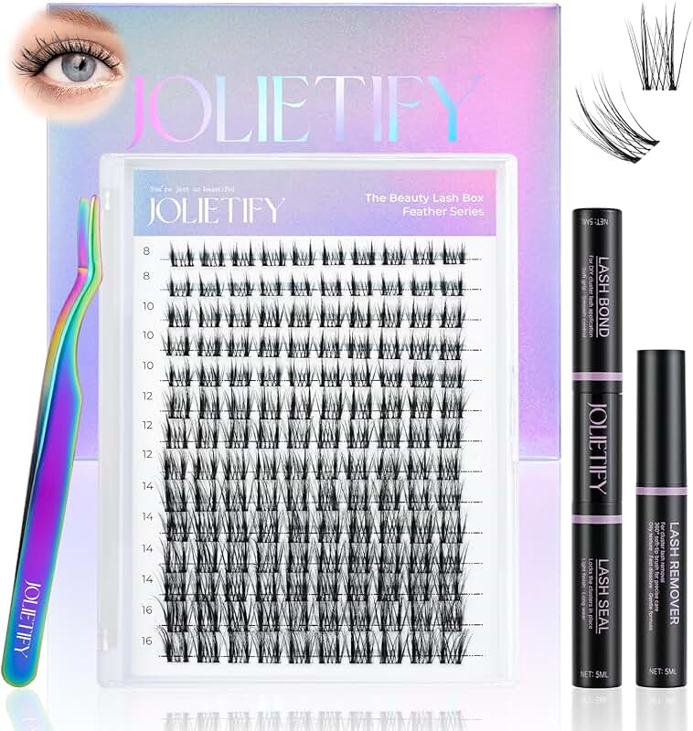 Natural Look Lash Extension Kit with Tweezers and Remover