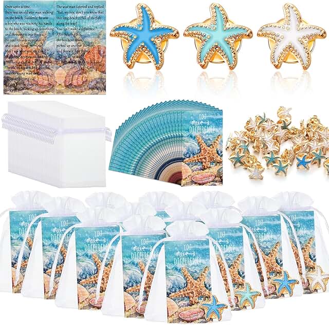 Starfish Appreciation Gift Set with Cards and Bag
