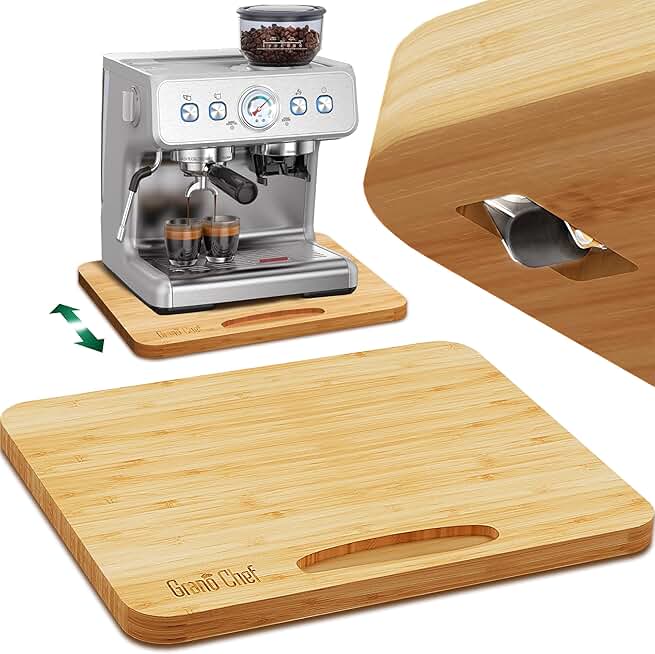 Large Bamboo Sliding Tray for Kitchen Appliances