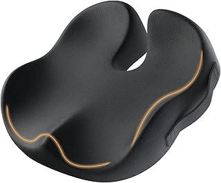 Comfortable Memory Foam Seat Cushion for Sciatica and Coccyx