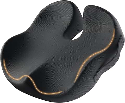 Comfortable Memory Foam Seat Cushion for Sciatica and Coccyx
