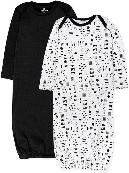 Unisex Baby Sleeper Gown Set, 2-Pack, Organic Cotton