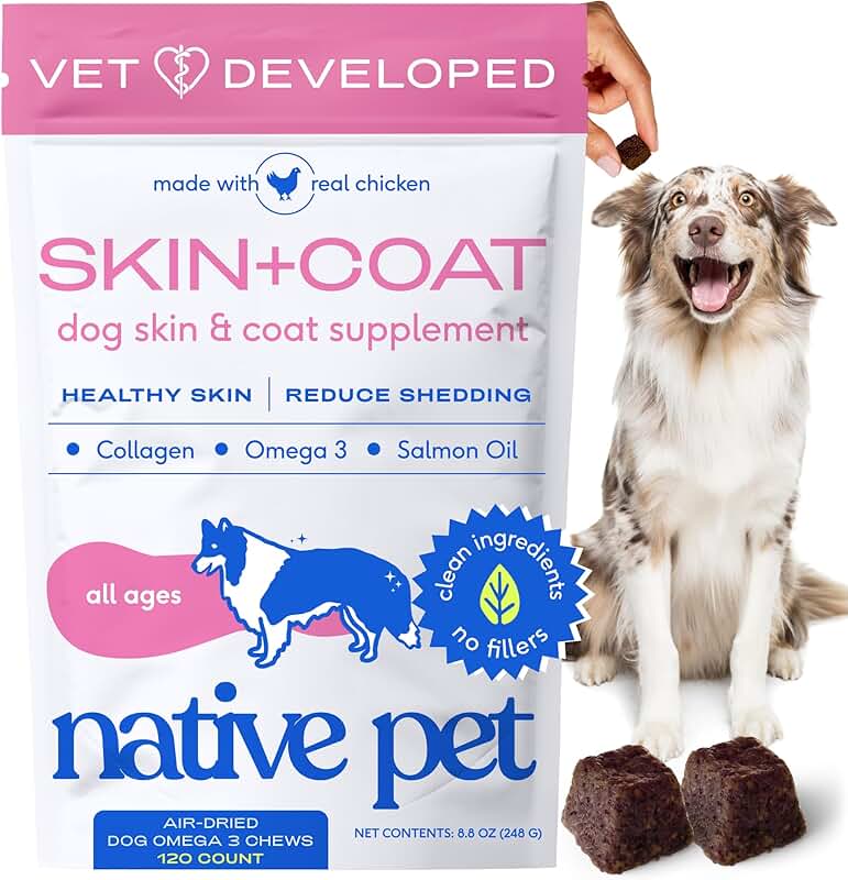 Dog Skin and Coat Chews for Healthy Fur