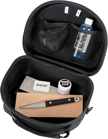Complete 6-Inch Sharpening Set with Stone, Files, Strop, and Accessories