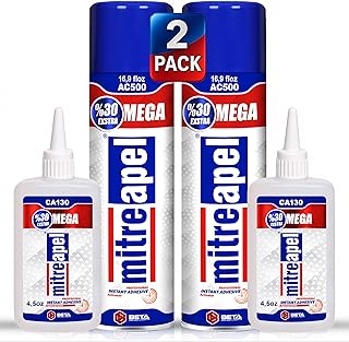 CA Glue with Activator for Wood, Ceramic, Glass, Plastic, and Crafts