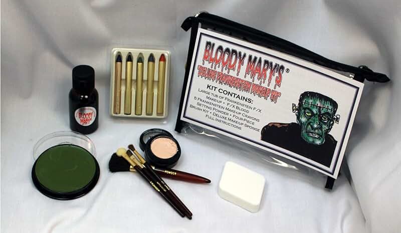 Frankenstein Monster Makeup Kit with Tools and Accessories