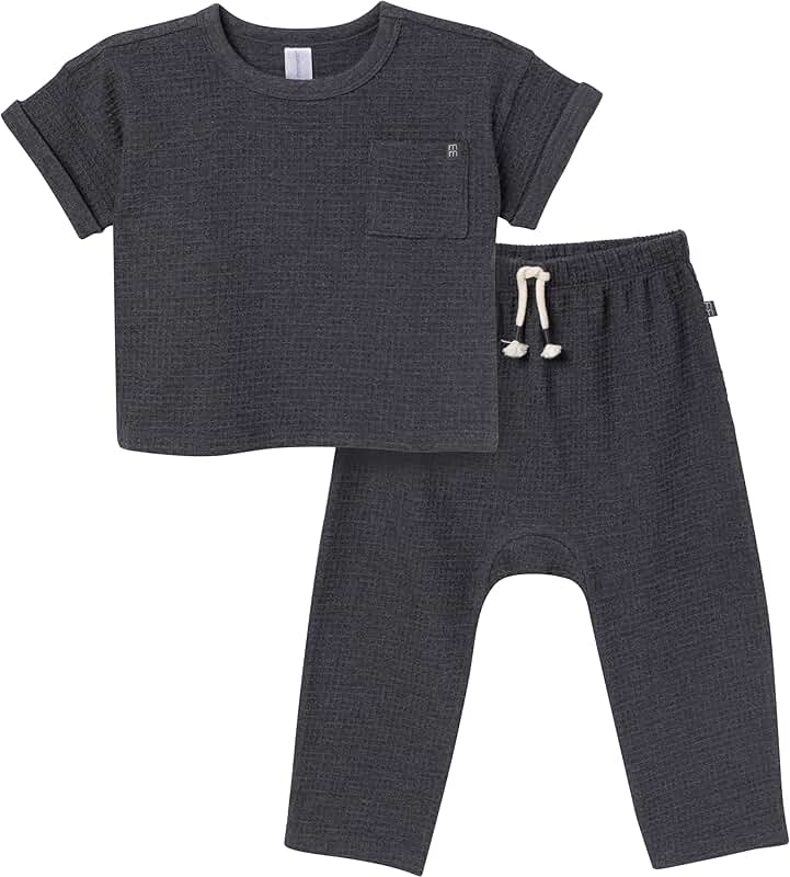 Baby Boys' Honeycomb Sweater and Pant Set