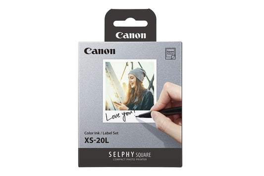 Color ink and label set XS-20L for SELPHY Square printer