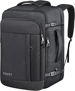 Large 50L Carry-On Travel Backpack for Men and Women