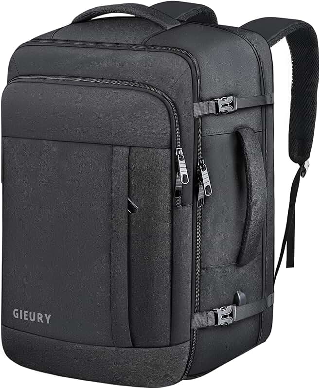 Large 50L Carry-On Travel Backpack for Men and Women