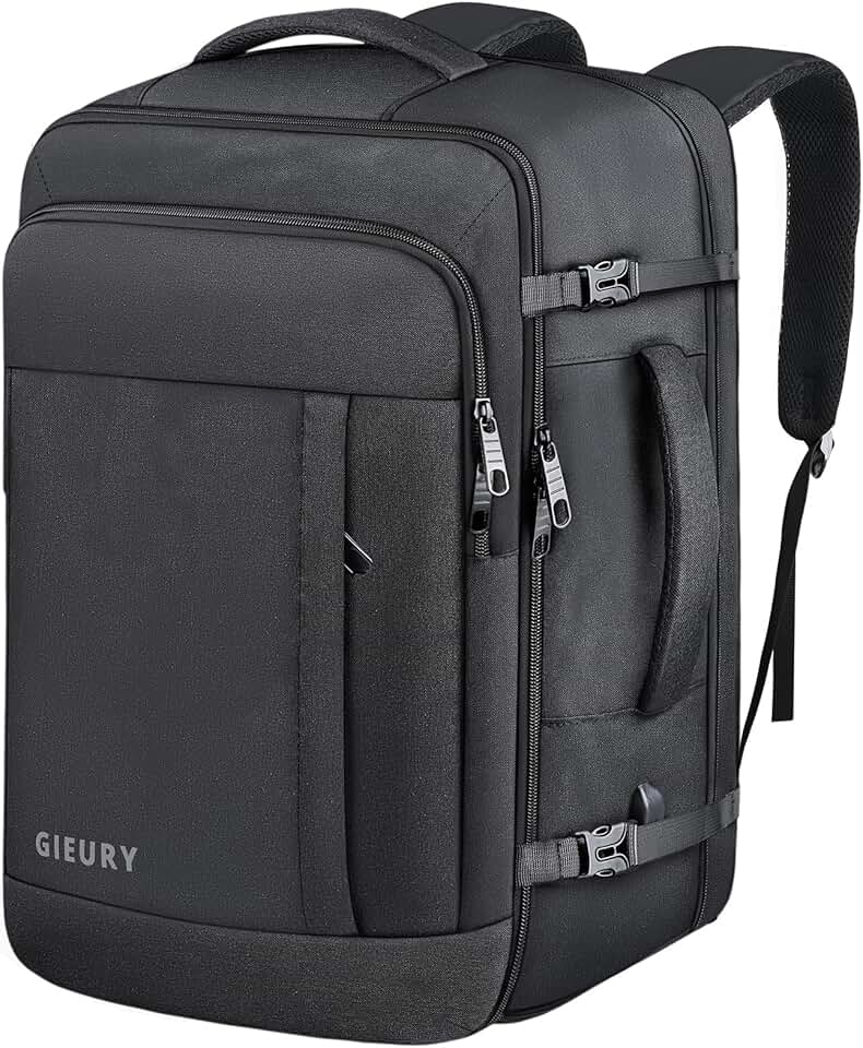 Large 50L Carry-On Travel Backpack for Men and Women