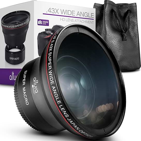 Wide Angle Macro Lens for 49MM Filter Thread