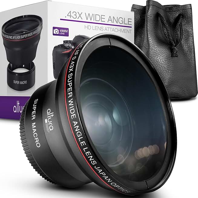 Wide Angle Macro Lens for 49MM Filter Thread