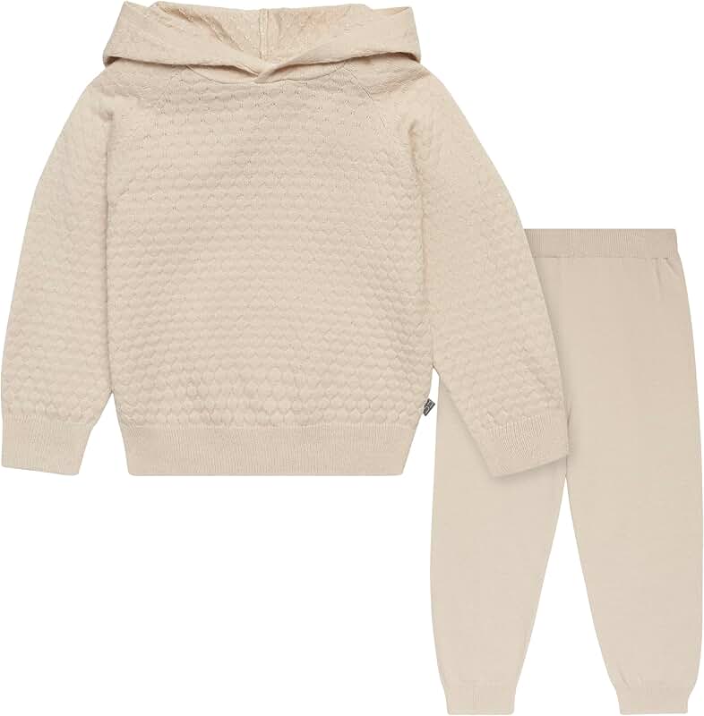 Girls' Honey Comb Sweater and Pant Set