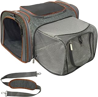 Expandable Soft Sided Pet Carrier for Travel