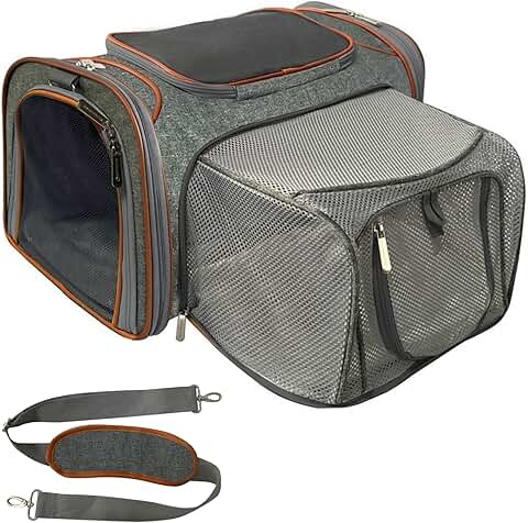 Expandable Soft Sided Pet Carrier for Travel