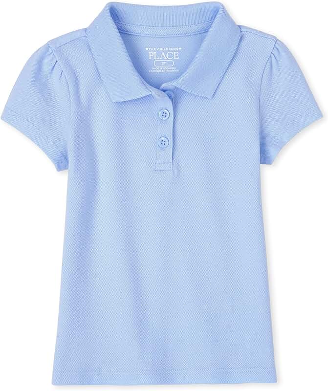 Baby Girl Short Sleeve Pique Polo 3T