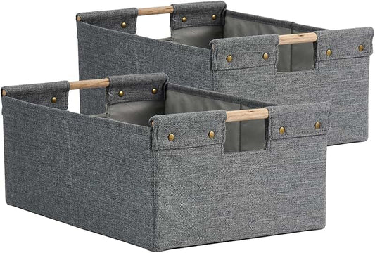 Foldable Fabric Basket Set for Home and Office Storage