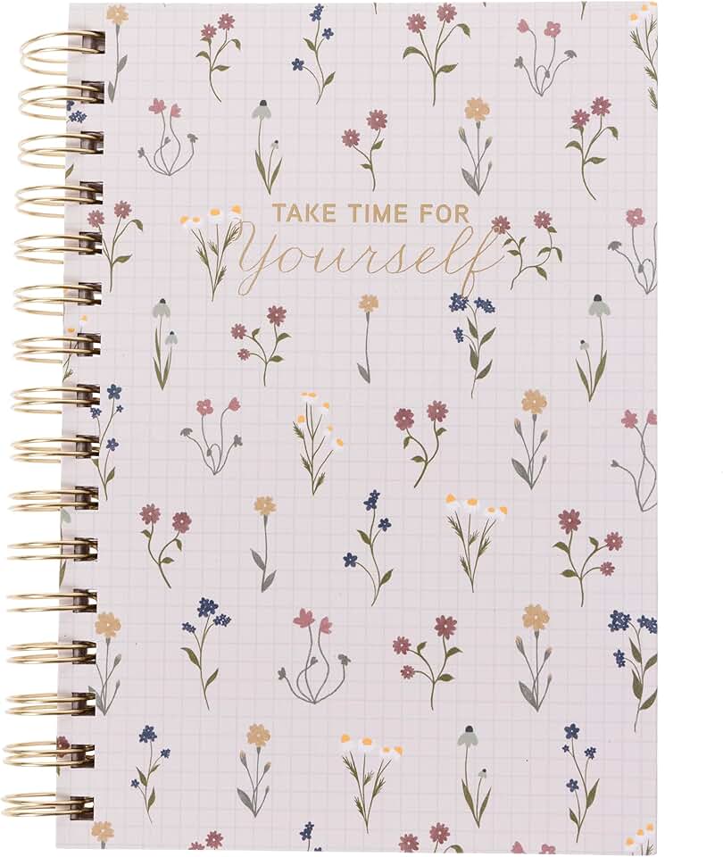 Floral Spiral Notebook with Premium Paper