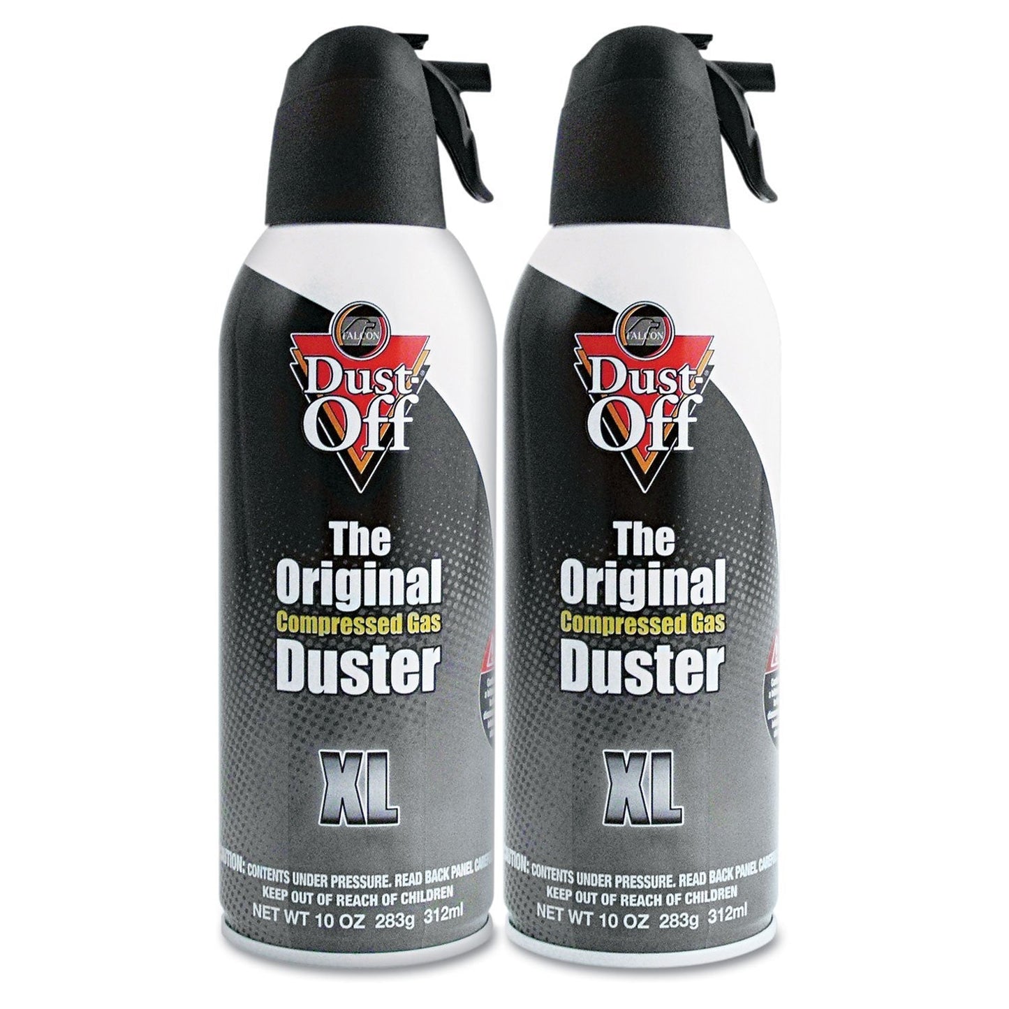 Disposable Compressed Gas Duster, 10 oz Cans, 2 Pack