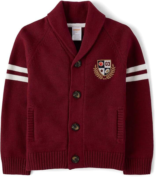 Long Sleeve Button Front Cardigan for Boys and Toddlers